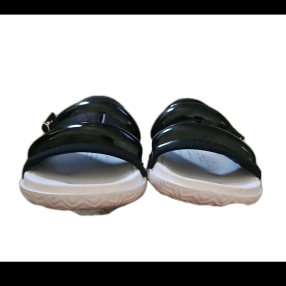 Jordan Mens Super Play Slide 'Black University Red' 13 - Picture 6 of 12